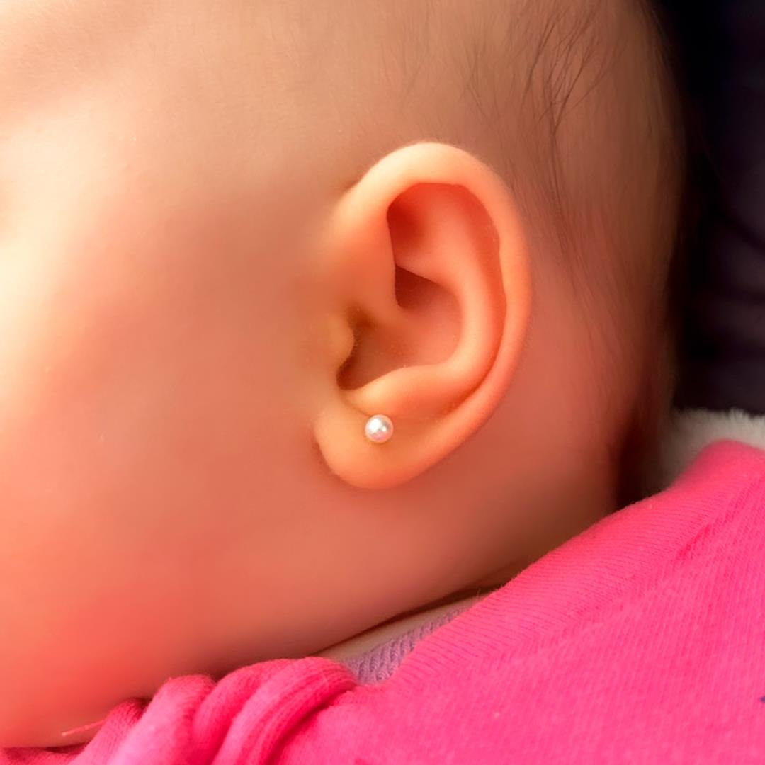 BRINCO BABY - PÉROLA 3MM - OA