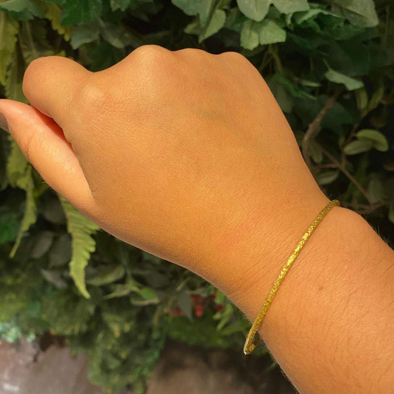 BRACELETE MARTELADO FOSCO - OA