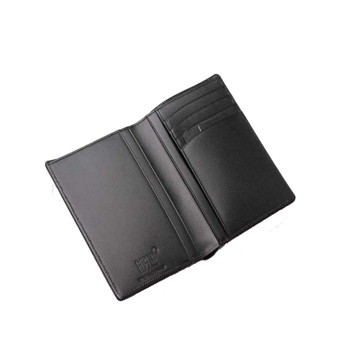 CARTEIRA MONTBLANC 4CC E DIVISÓRIAS MEISTERSTUCK PRETA