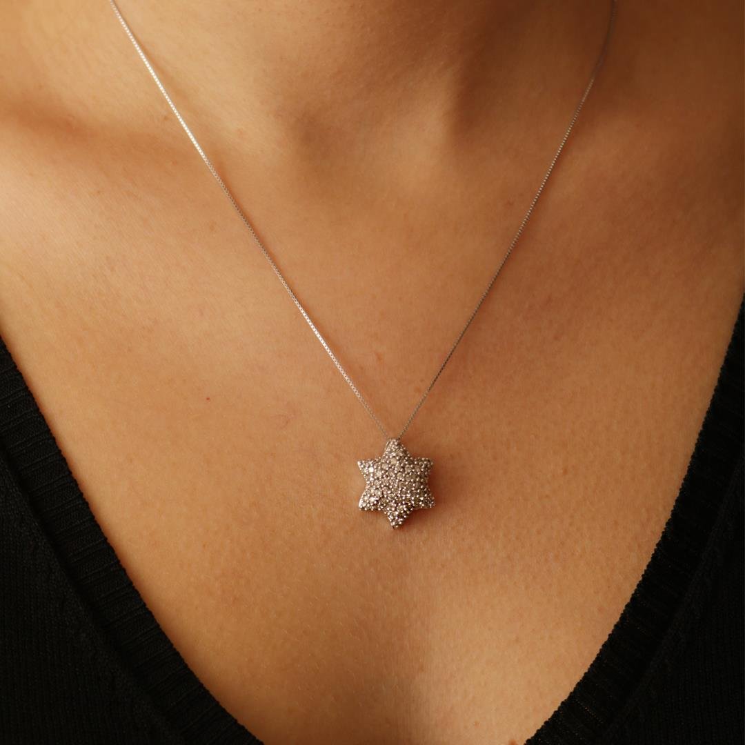 PINGENTE ESTRELA EM PAVÊ - OB