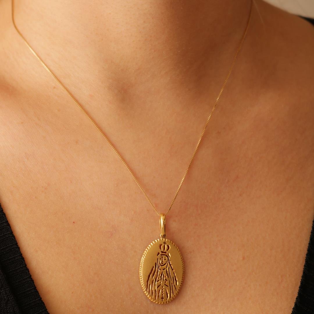 PINGENTE MEDALHA NOSSA SENHORA DE FATIMA - OA