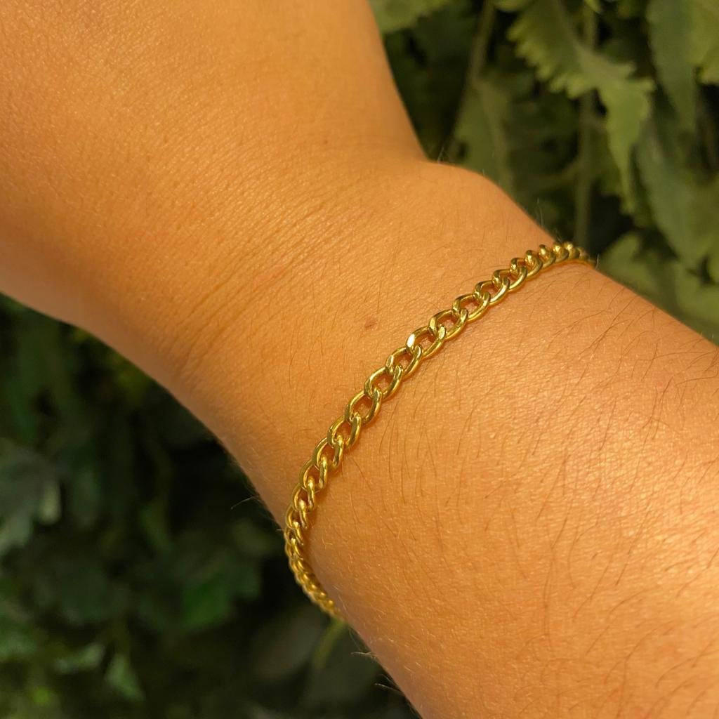 PULSEIRA GRUMET LOSANGO DUPLA 22CM - OA