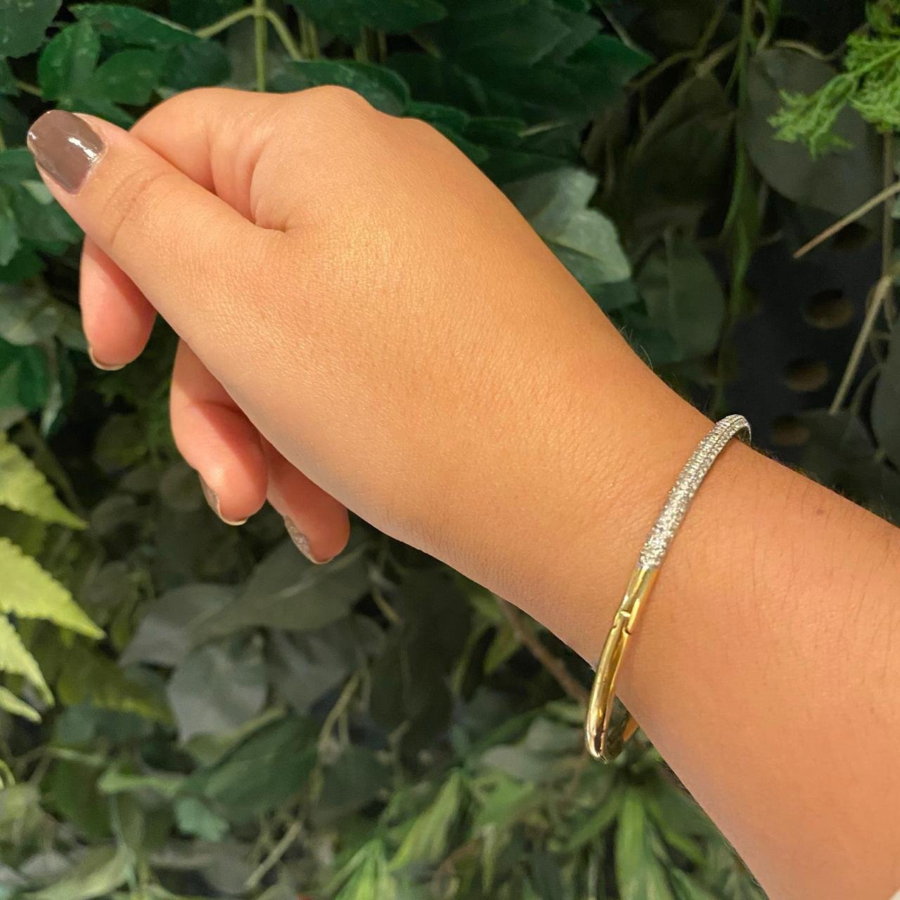 BRACELETE REDONDO PAVÊ - OA