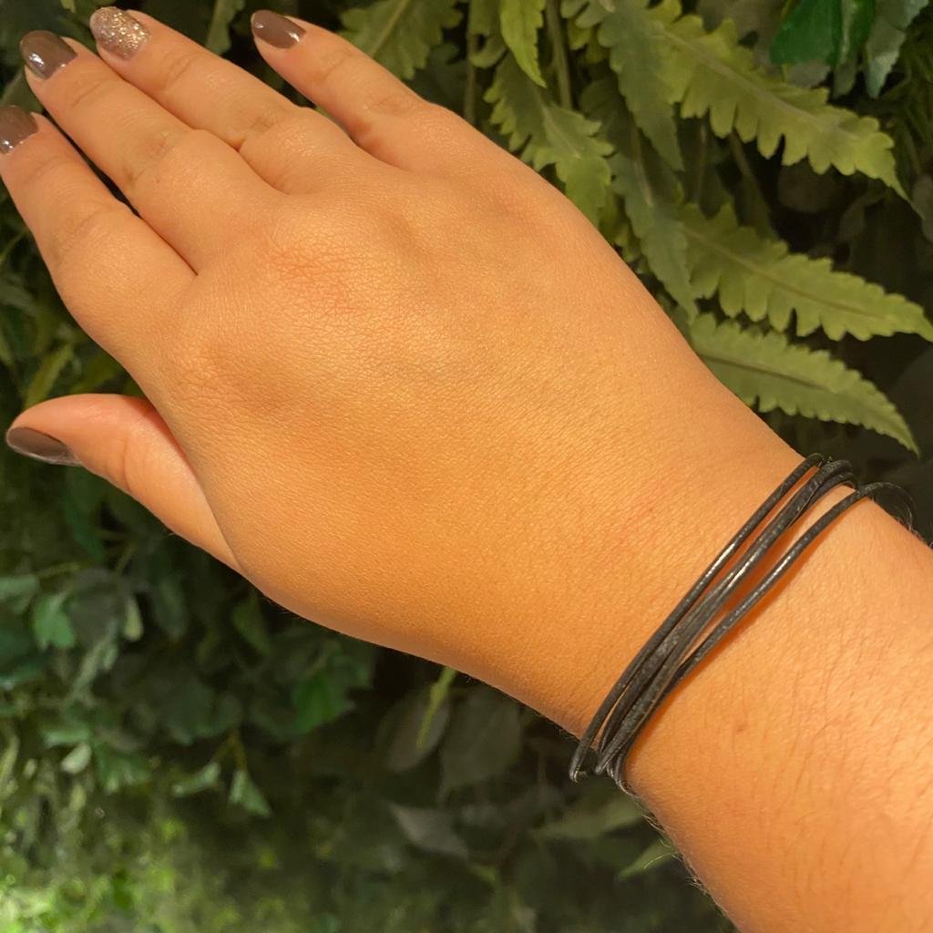 PULSEIRA COURO COM PONTEIRA - OA