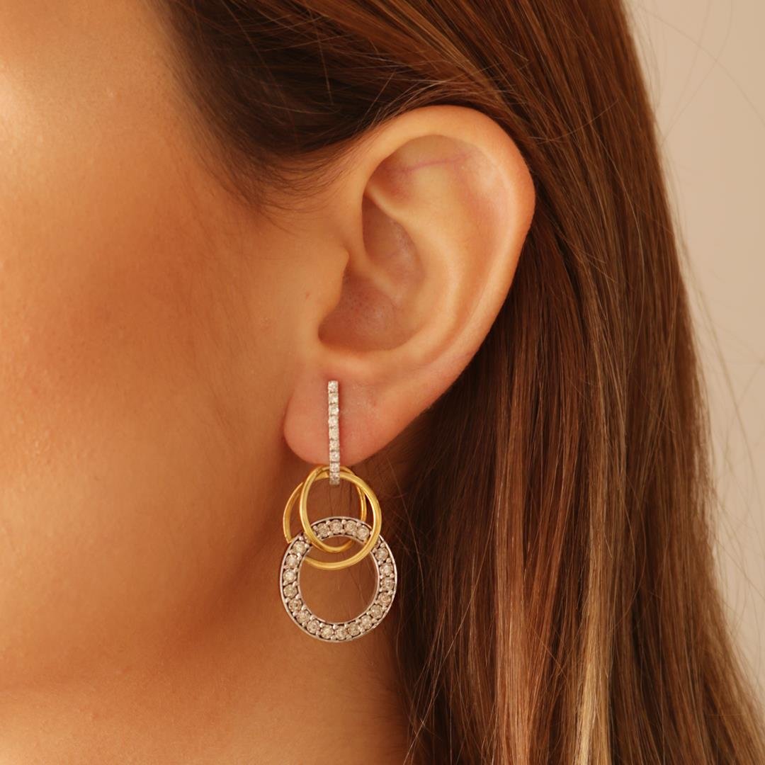 BRINCO CIRCULOS DE DIAMANTES - OA
