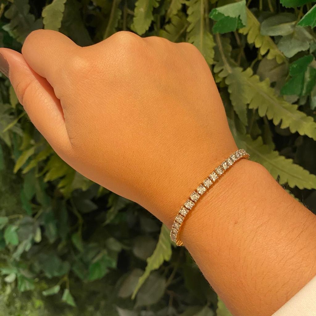 PULSEIRA RIVEIRA GROSSA CRAV DIAMANTADA - OA