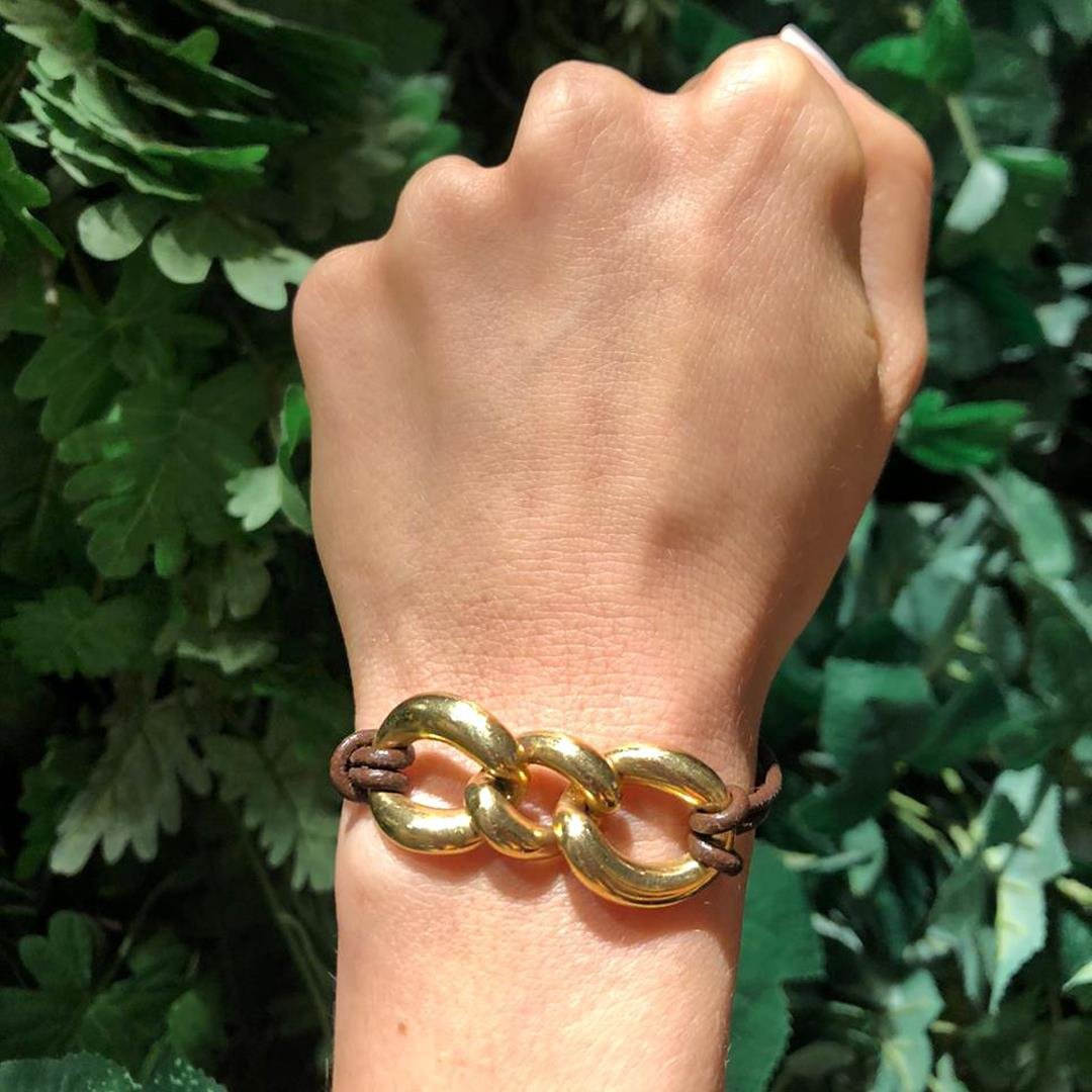 PULSEIRA ELOS DE COURO - OA