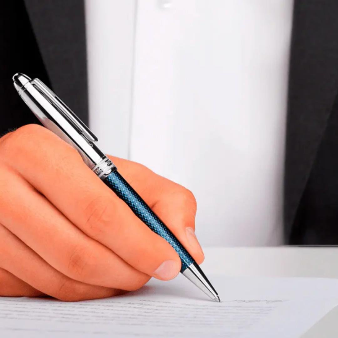 CANETA MONTBLANC ESFERO CLSQ MST SOLTAIRE BLUE HOUR