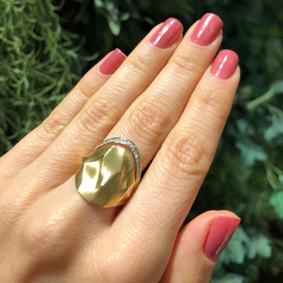 ANEL ROCHA OURO COM DIAMANTES - OA