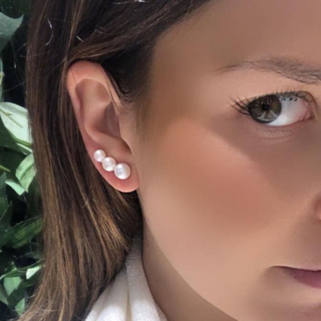 BRINCO EAR CUFF COM PÉROLAS - OA