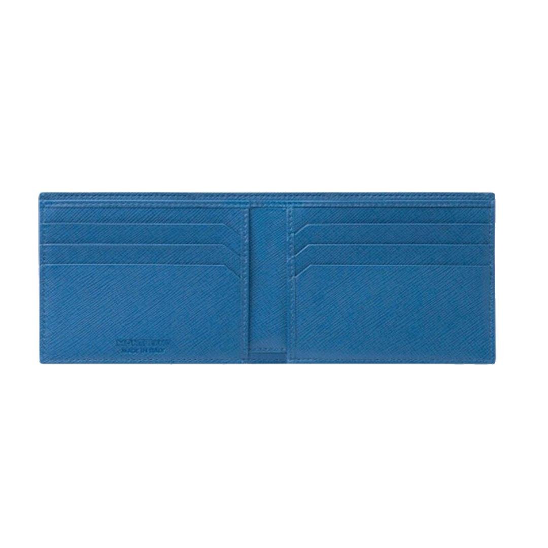 CARTEIRA MONTBLANC SARTORIAL 6CC TURQUESA
