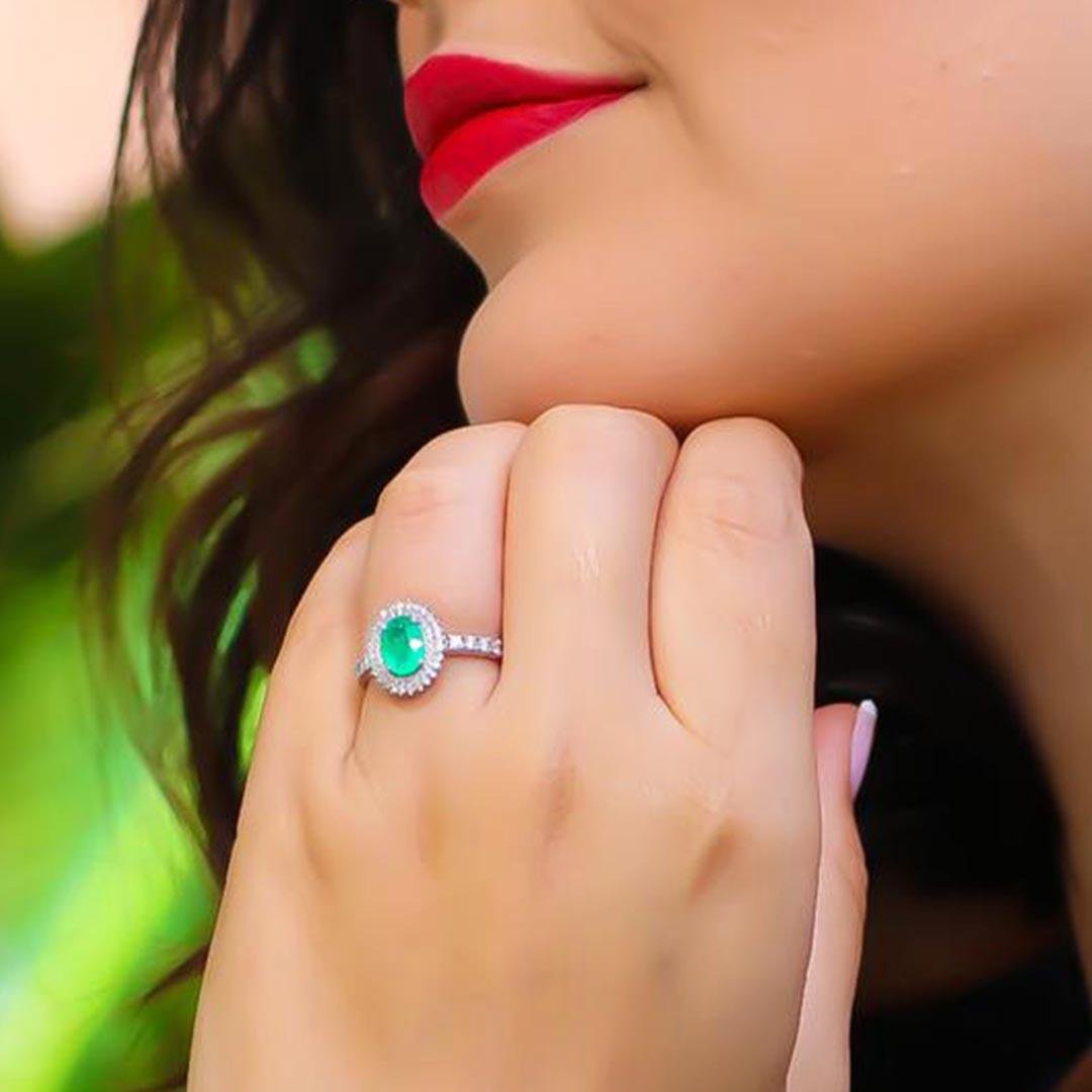 ANEL EVOLUTIO - ESMERALDA E DIAMANTES - OB