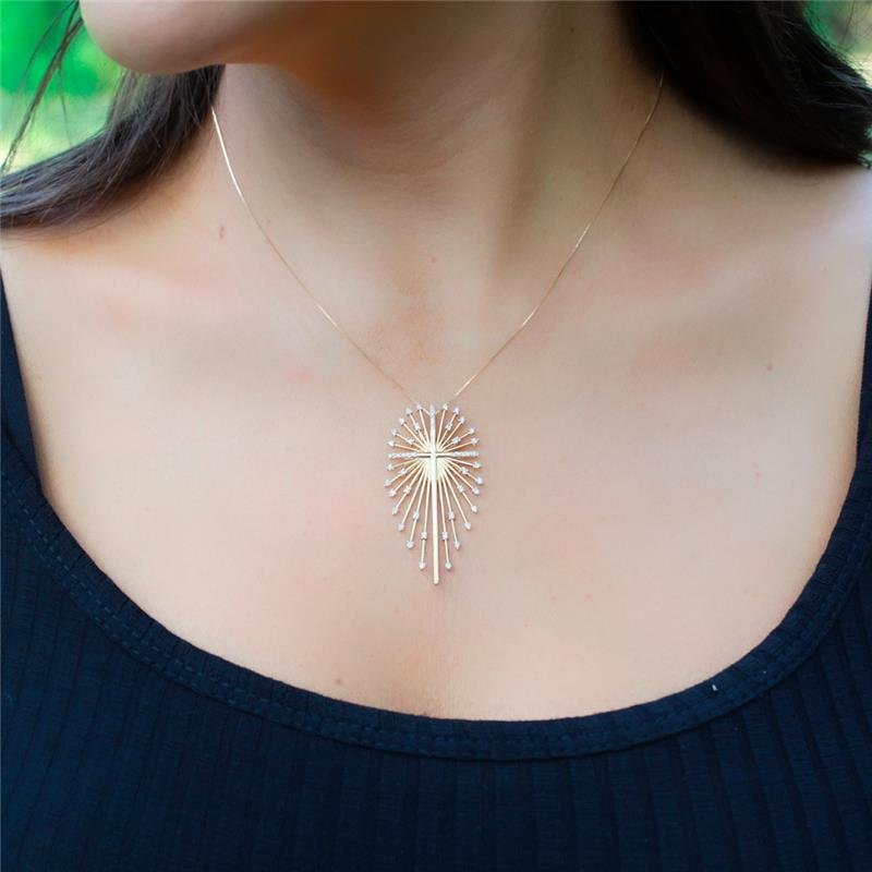 PINGENTE SPERO - CRUZ DE DIAMANTES - OA