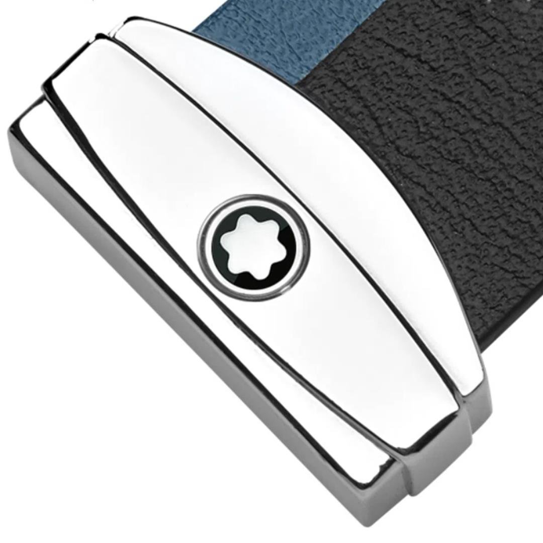 CHAVEIRO MONTBLANC LISTRAS - MEISTERSTUCK PRETO E AZUL