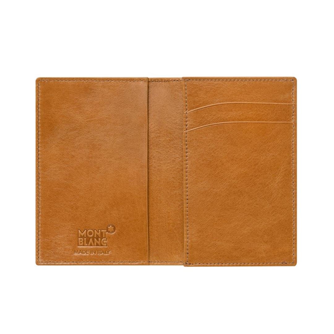 PORTA CARTAO MONTBLANC MST - AZUL/MARROM