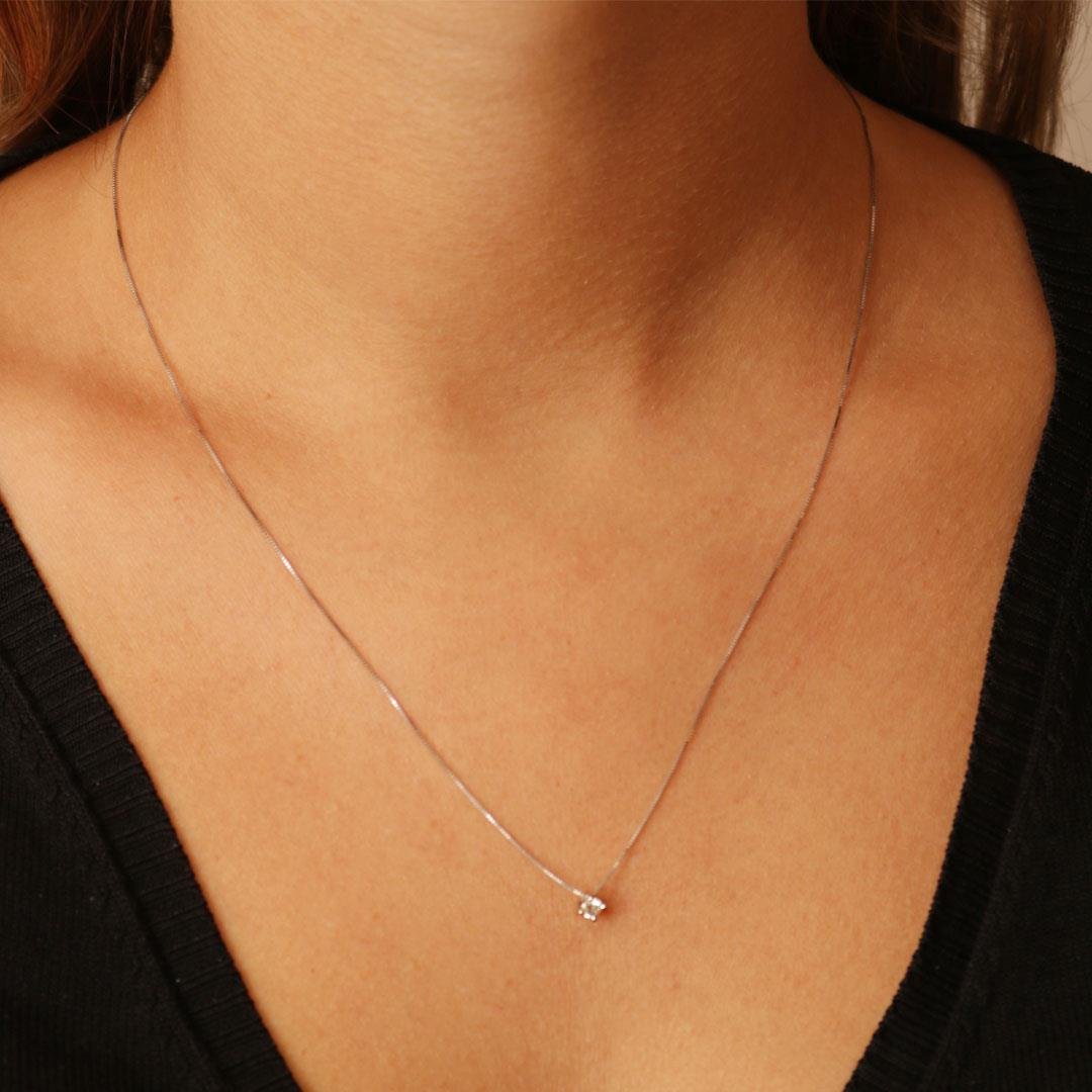 GARGANTILHA PONTO DE LUZ - DIAMANTE -10PT- OB