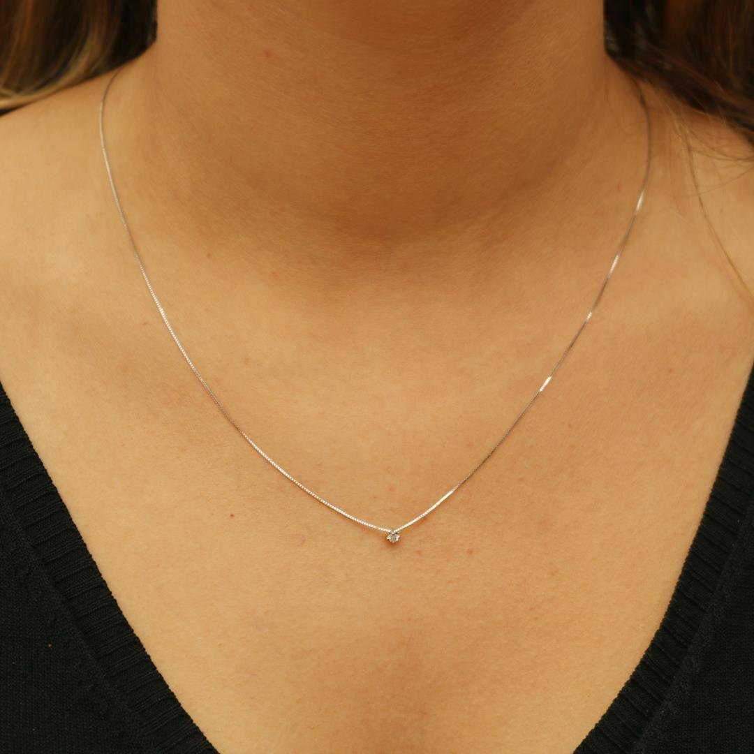 GARGANTILHA PONTO DE LUZ - DIAMANTE -3PT- OB