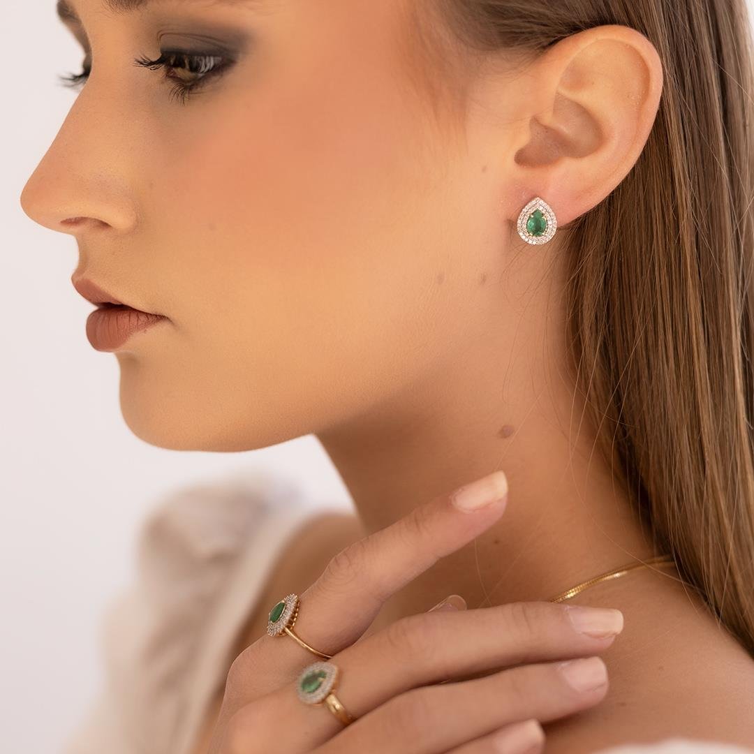 ANEL ESMERALDA GOTA - DIAMANTES - OA