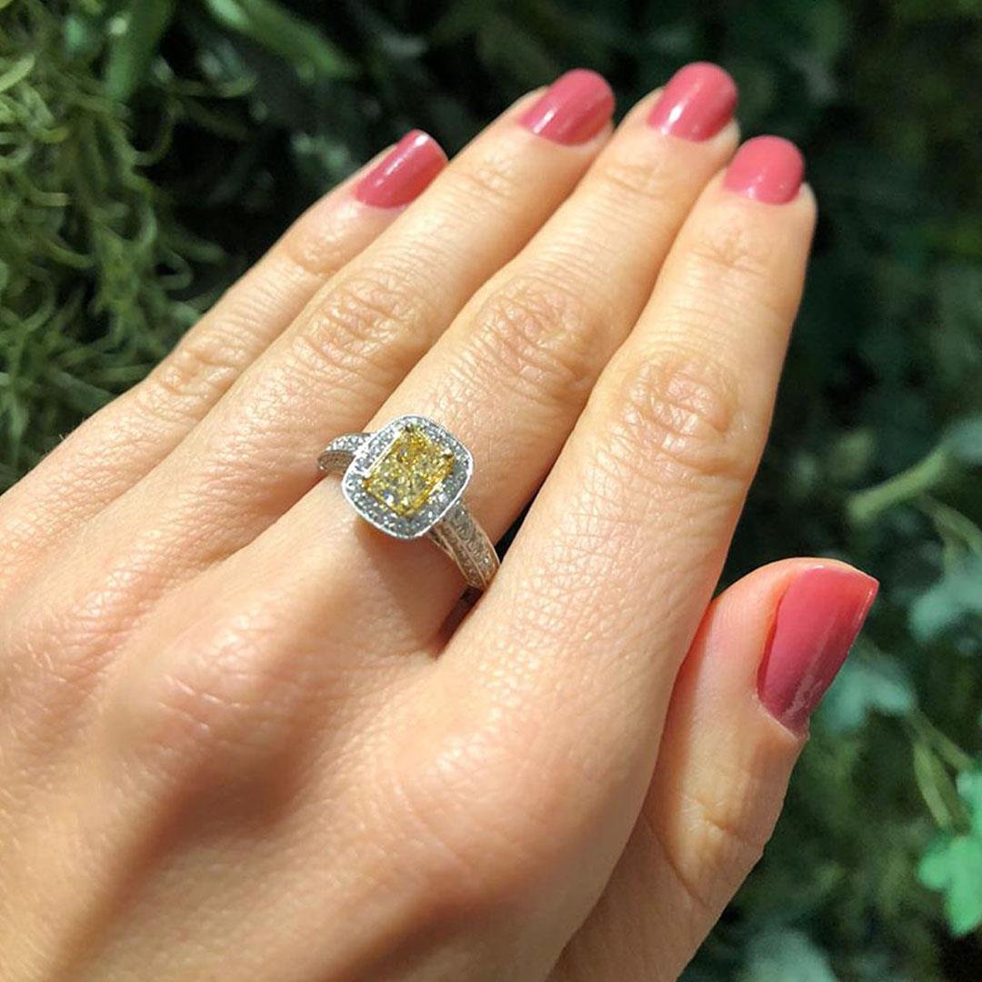 ANEL FANCY - DIAMANTE AMARELO