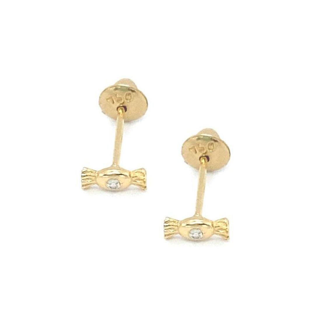 BRINCO BABY - BALINHA - DIAMANTES - OA