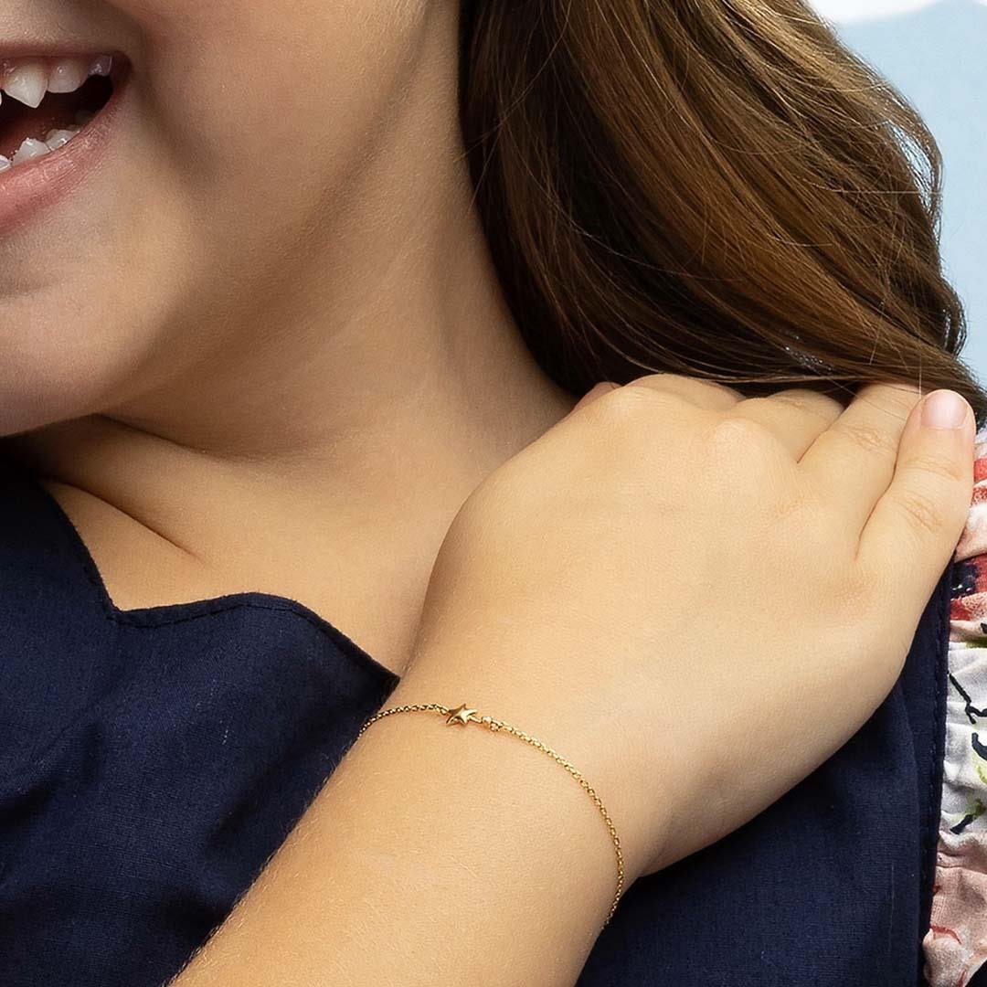 PULSEIRA INFANTIL - ESTRELA E DIAMANTE - OA