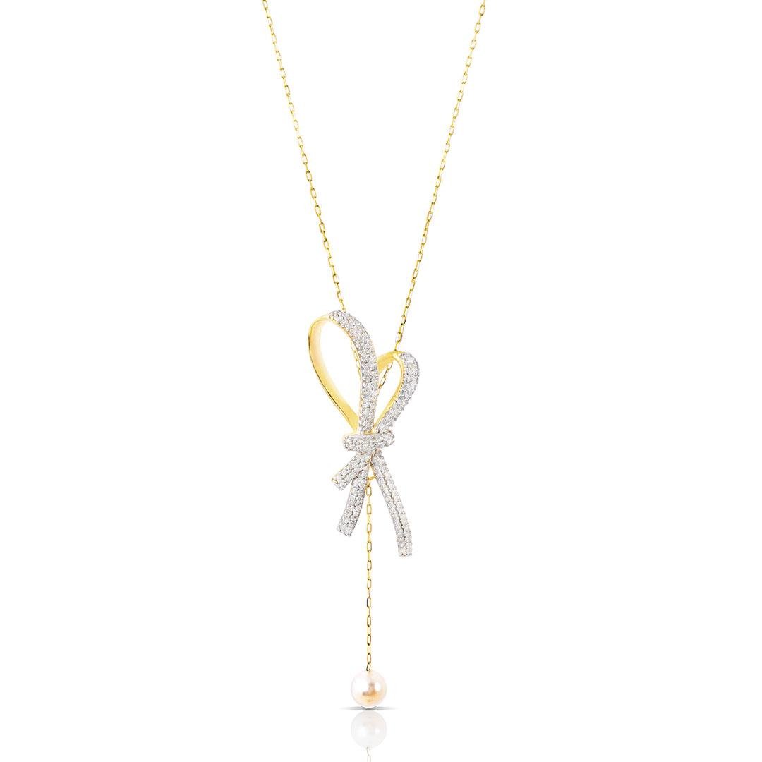 GARGANTILHA MARIA ANTONIETA - LAÇO PAVÊ DIAMANTES - OA