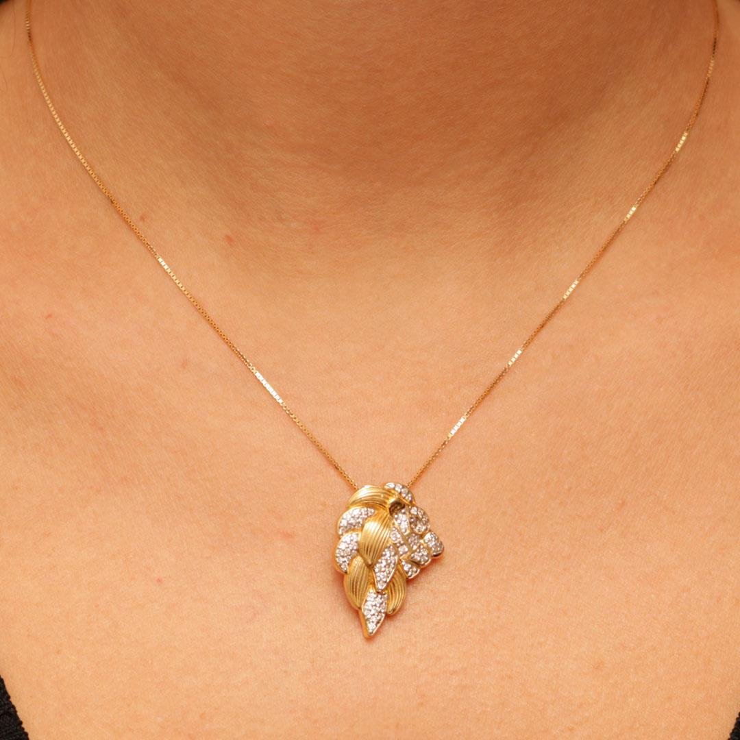 GARGANTILHA LION - DIAMANTES - OA