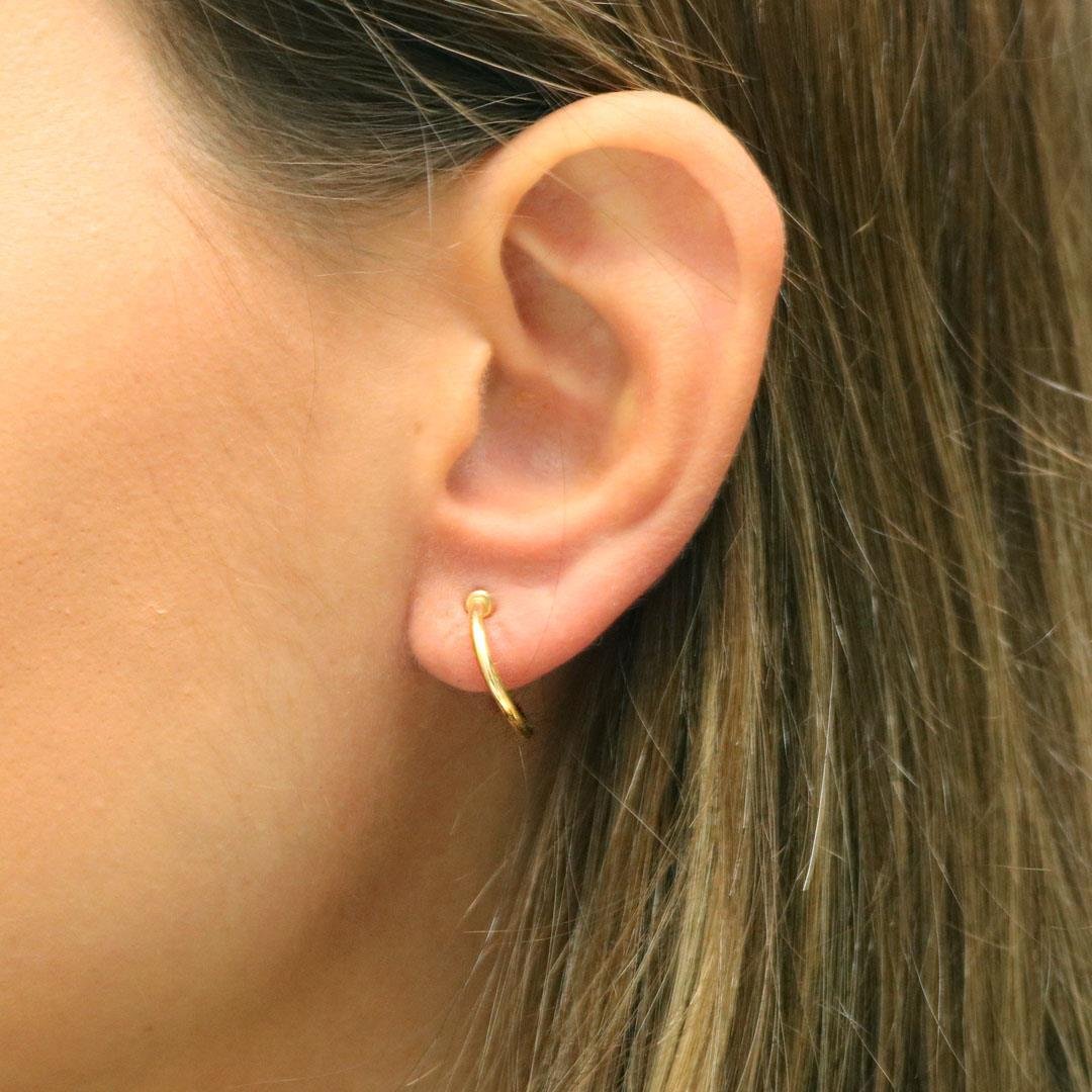 BRINCO ARGOLA FINA - 15 X 1,4 MM - OA