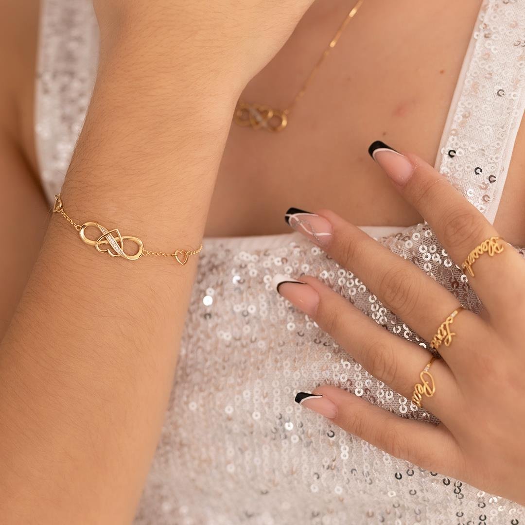 PULSEIRA INFINITY - CORAÇÃO E DIAMANTES - OA