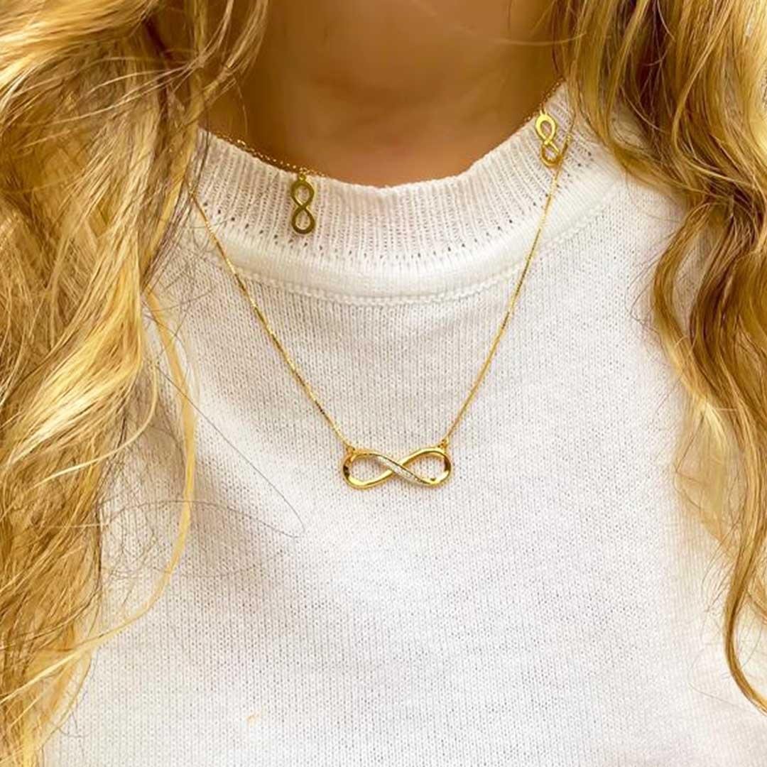 GARGANTILHA INFINITY - DIAMANTES - OA