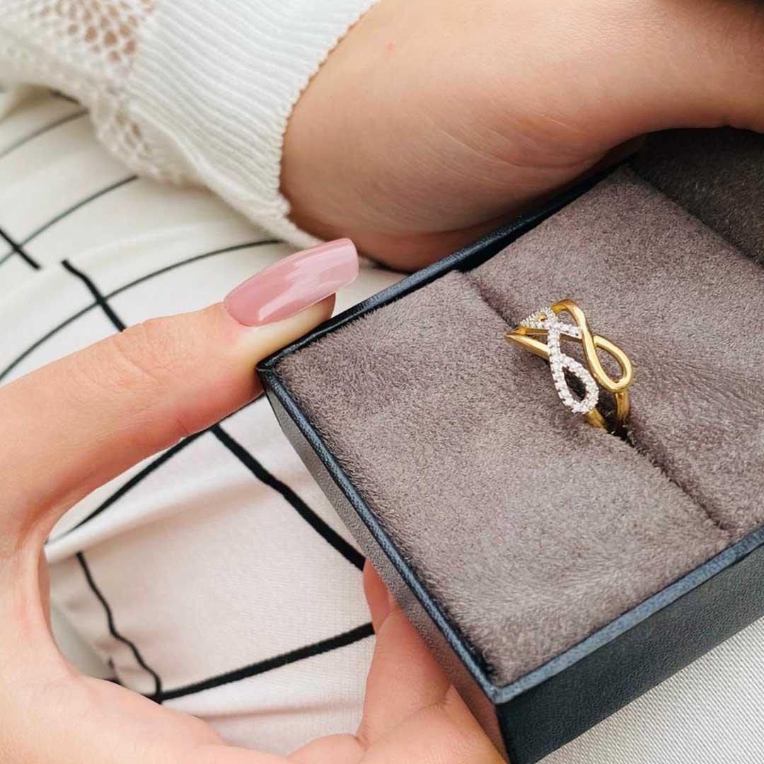 ANEL INFINITY TRIPLO - DIAMANTES - OA