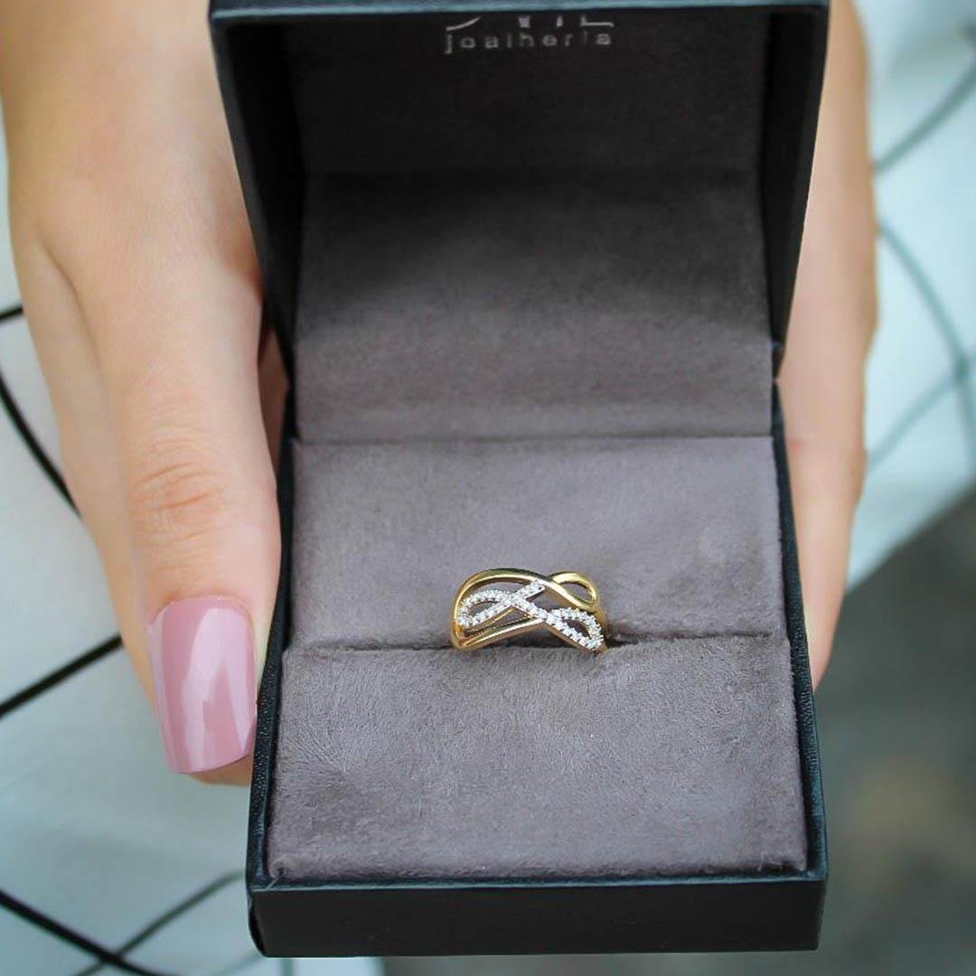 ANEL INFINITY TRIPLO - DIAMANTES - OA