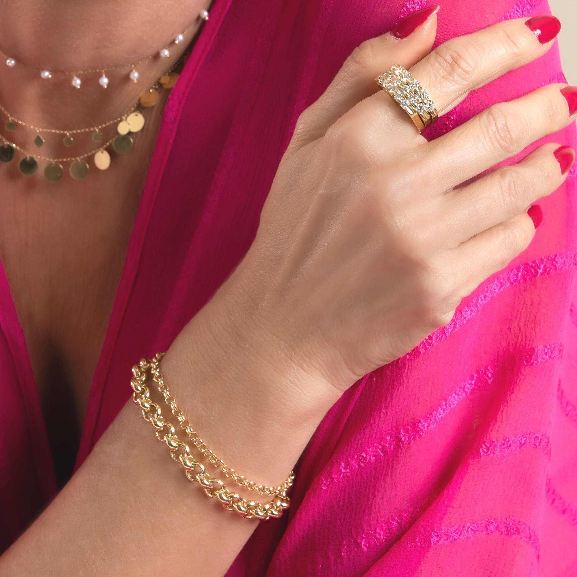 PULSEIRA ELOS PORTUGUESES - 3,4MM - 18CM - OA