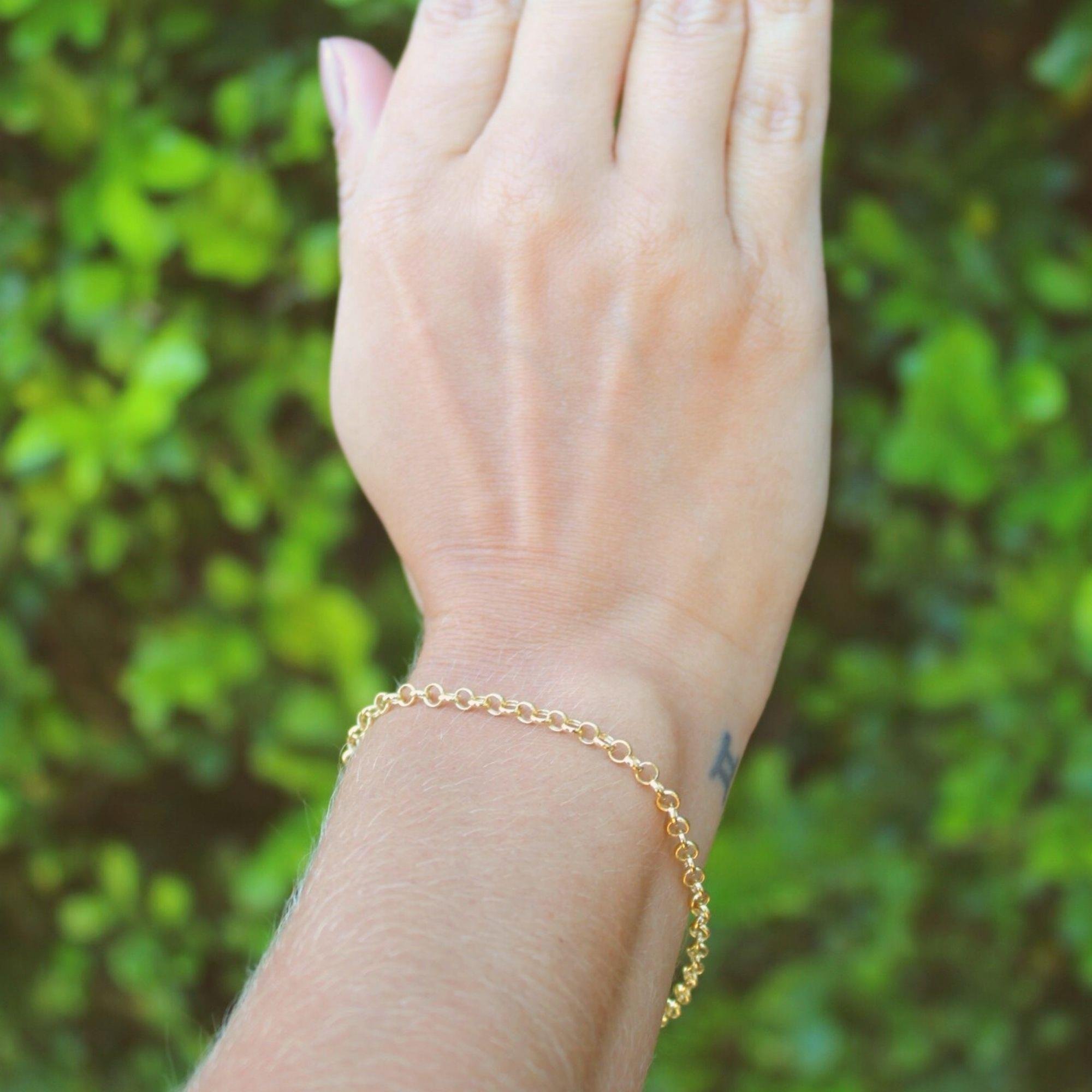 PULSEIRA ELOS PORTUGUESES - 3,4MM - 18CM - OA