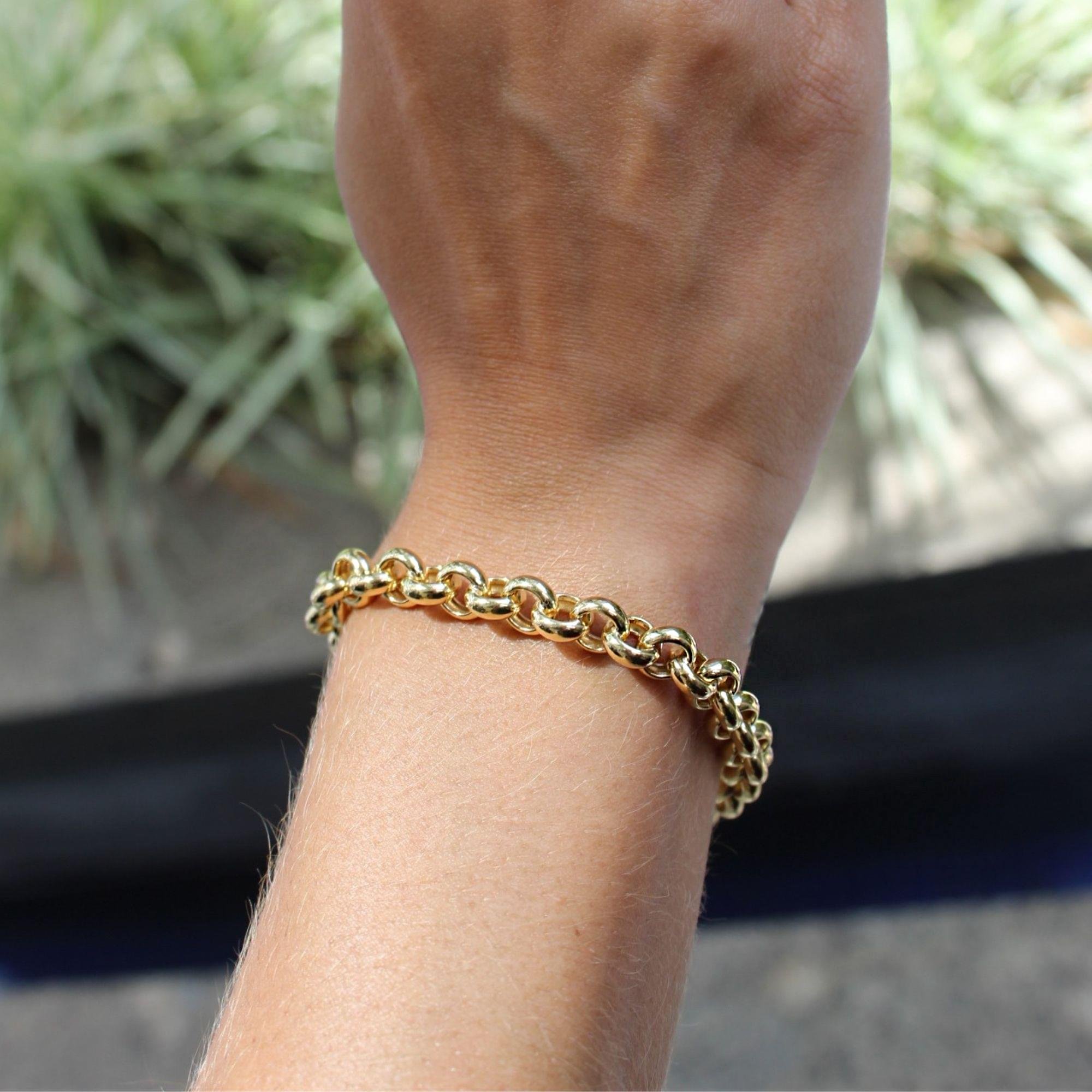 PULSEIRA ELOS PORTUGUESES - 7,3MM - 19CM - OA