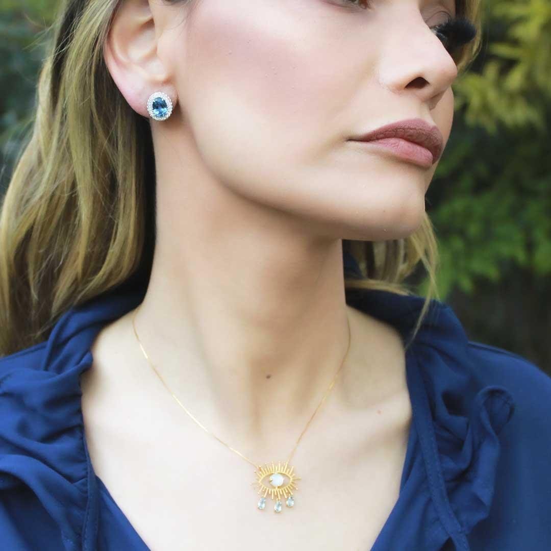 BRINCO CAPRI - TOPÁZIO LONDON E DIAMANTES - OB