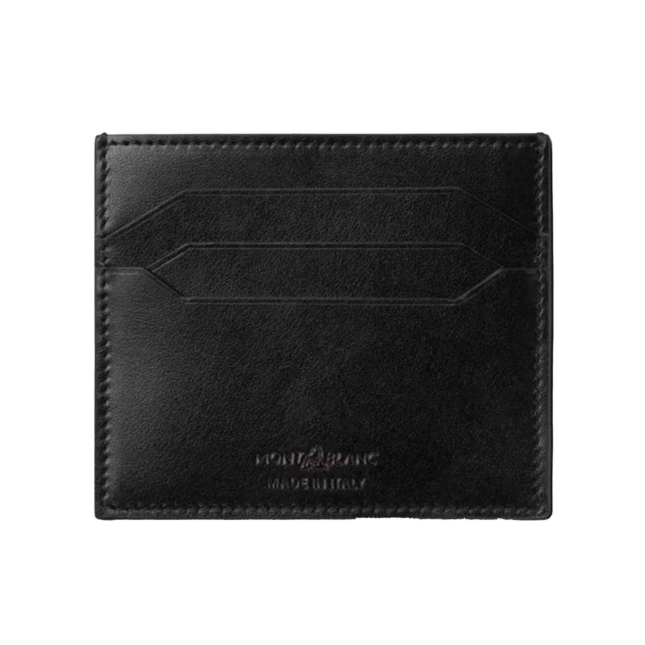 PORTA CARTÃO MONTBLANC 3CC - MEISTERSTUCK - PRETO