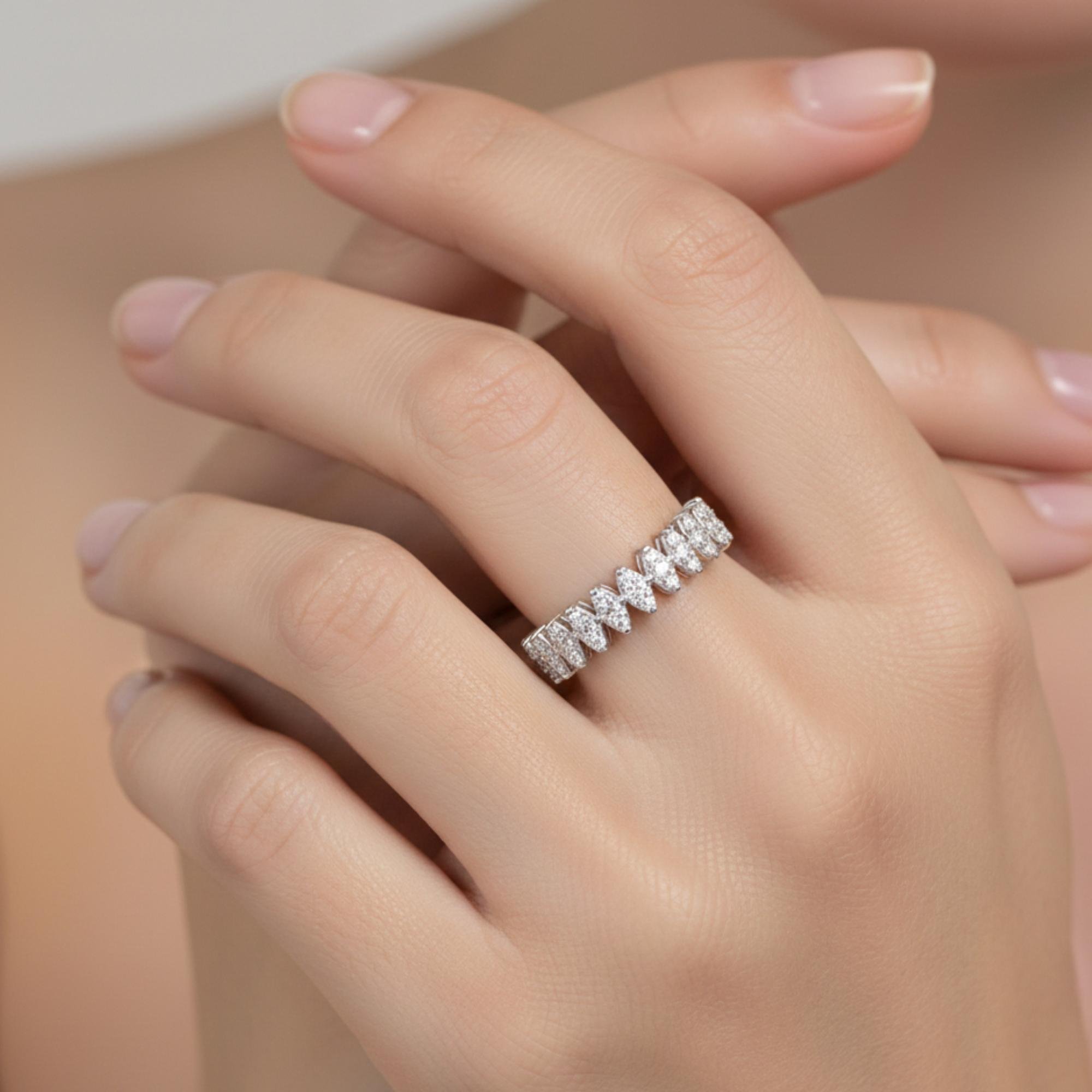 ANEL ROYAL NAVETES - INTEIRA - DIAMANTES - OB