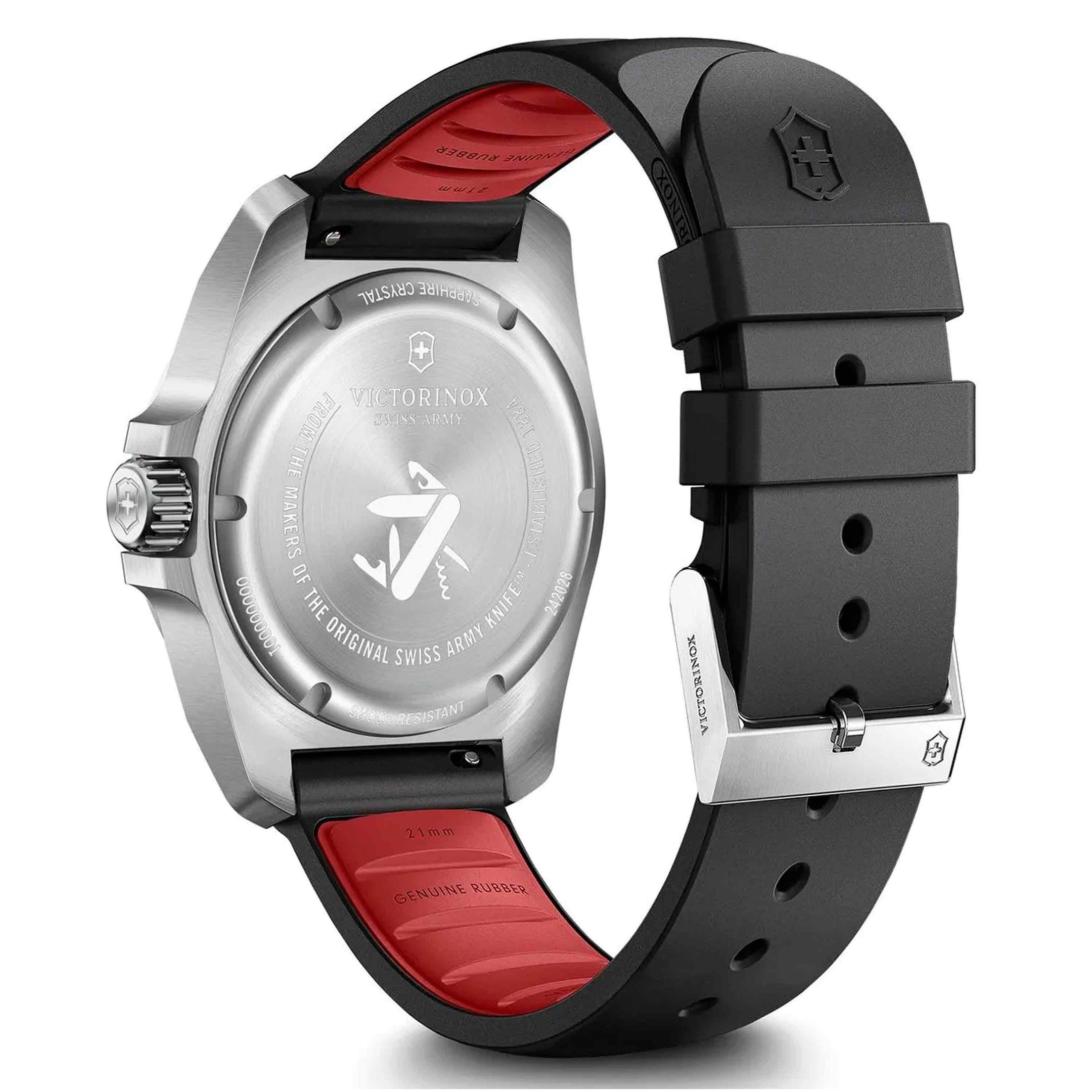 RELOGIO VICTORINOX - I.N.O.X - V - QUARTZO - BORRACHA - BRANCO